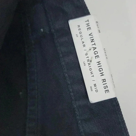 ZARA Costumized  The Vintage High Waisted Black Fringe Jeans - Picture 12 of 15